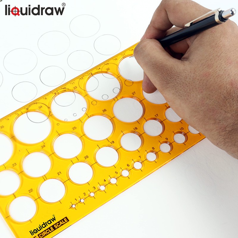 Liquidraw Circle Template Stencil Ellipse Oval Triangle Square Hexagon Geometry