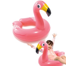 Flamingo Inflatable Swimming Ring, 30 x 21½ Inch (76 x 55 cm) PVC Ring, Water Play Ring, Swimming Ring, Water Sports, Party Accessories, Swimming Rings, Animal Rings for Babies, Children, 2-6 Years,