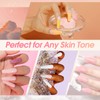 ROSALIND Poly Nail Gel 2 Farben WeiÃ Pink Gel mit