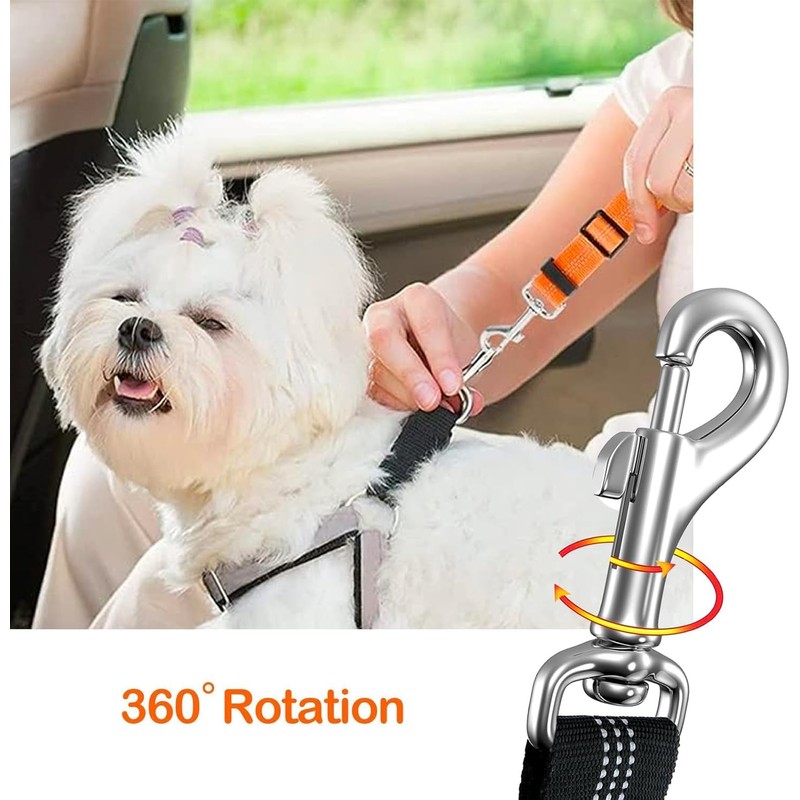 1 Pack Removable Dog Seat Belt Harness for Car, 3