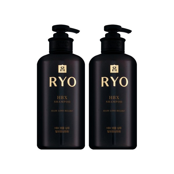 Ryo Luxury HBX Ampoule Shampoo 500ml x 2 Hair loss relief herbal shampoo