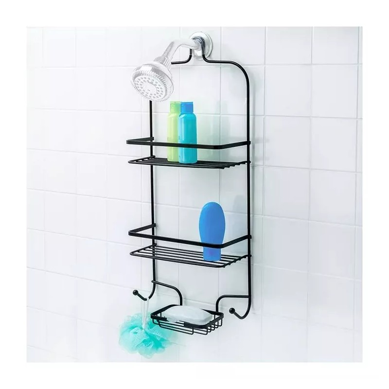 BATH Organizador Para Regadera Color Negro De 60 X 24
