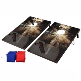 VictoryStore Cornhole: Christian Cornhole Game, Worship and Praise Church Cornhole Set, 36x24 Inch Boards, Includes 8 Bags