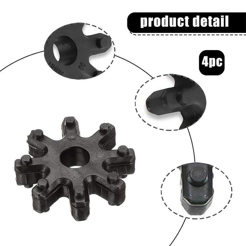 Set of 4 Car Steering Column Coupling, 563152K000FFF Flexible Coupling,