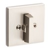 Kwikset 660 Contemporary Deadbolt Deadbolt Lock, Satin Nickel Square Exterior