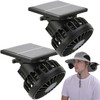 EINSKEY Solar Hat Clip Fan, 2-Pack Portable Mini Fans with
