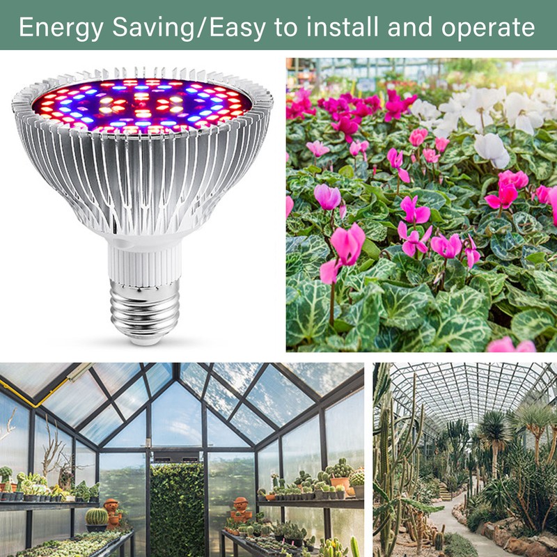 LED Grow Lamp Bulb E27 Low Power Consumption Full Spectrum