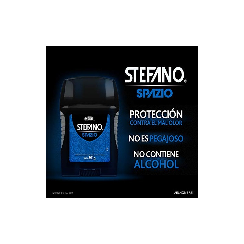 Stefano Desodorante Spazio Barra Hombre Protección Contra el Mal Olor