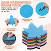 PATIKIL 4 Inch Carpet Spot Markers, 50Pcs Leaf Shape Floor