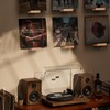 PHOENANCEE Solid Oak Wood, Record Wall Mount Shelf, Record Display