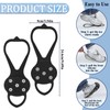 2 Pairs Universal Non Slip Gripper Spike, Ice Traction Cleats