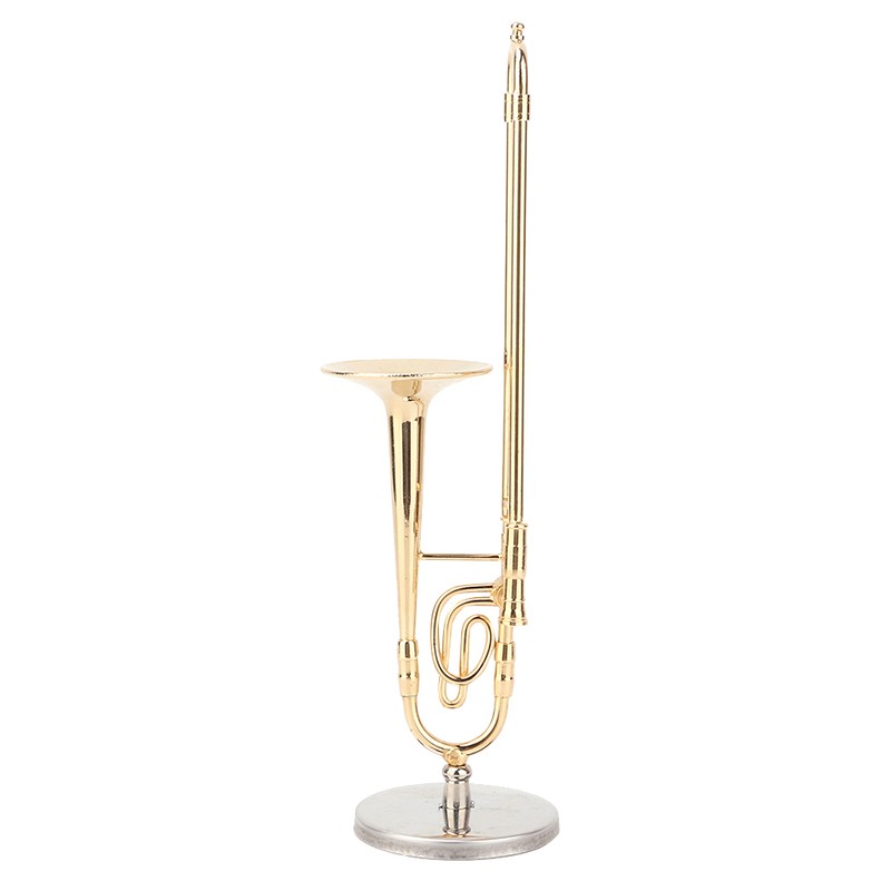 Miniature Trombone Model Musical Instrument Model Musical Gifts Home Decor