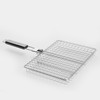 BRAVECOW BBQ Grill Basket Portable Carbon Steel Plating Folding Barbecue