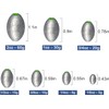 Egg Sinkers Bullet Fishing Weights Oval Shaped Sinkers with Plastic