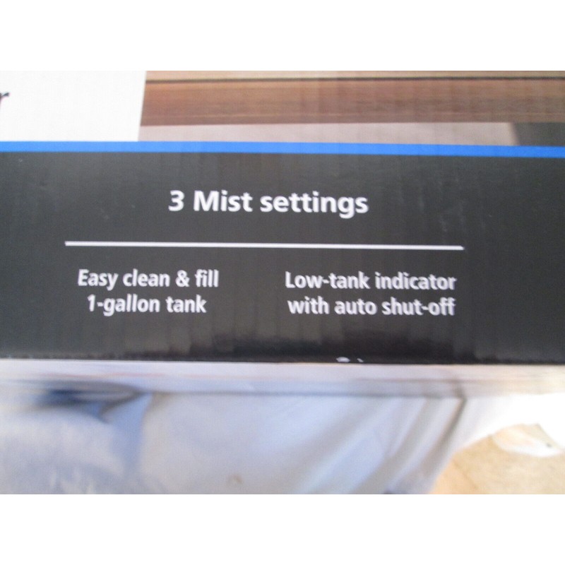 Mainstays Cool Mist Humidifier 1 gal MDH-0103JW White New In