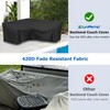 SunPatio Outdoor Sectional Sofa Cover, Patio Furniture Covers 420D Waterproof