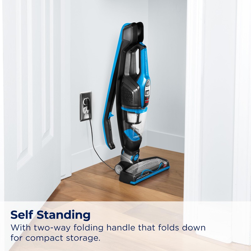 Bissell, 3061 Featherweight Cordless Stick Vacuum, Self-Standing, Electric Blue, Black