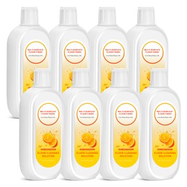 Swiffen 8 Pack 4000ml Floor Cleaning Solution Compatible with Tineco Floor One Ifloor Series Floors Cleaner Refill Solution Wet Dry Vacuum Mops Solutions(Orange Scent)