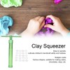 Fdit Clay Extruder Rotary Squeezer Soft Clay Squeezing Gun Stainless