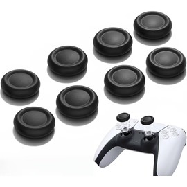 Ferkurn Replacement Thumb Grips Cap Compatible with PS5/4 Controller Edge Accessories, Anti-Slip Anti-Stickiness Anti-Scratch Joystick Caps Controller Thumbstick Grips Replacement Button, Repair Part