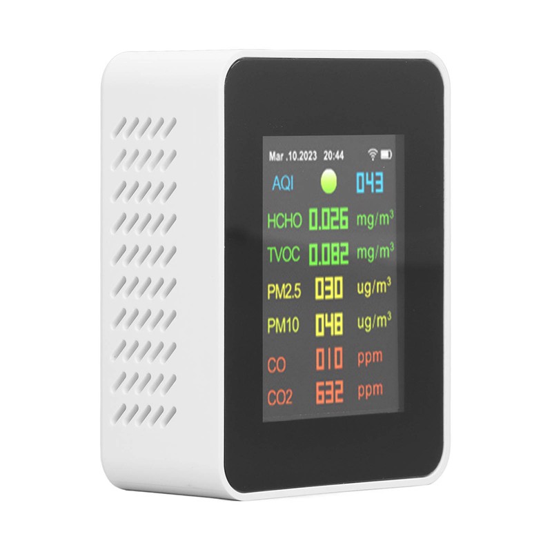 9 in 1 Air Quality Monitor WiFi Air Detector Color