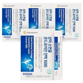 Daewoong Life Science Shark Bovine Cartilage Chondroitin Essence 1500 4 Boxes (10mL x 30 Packets)23489883588671 / 대웅생명과학 상어 소연골 콘드로이친 진액 1500 4박스 (10mL x 30포)23489883588671