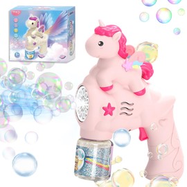 Bubble Gun, Unicorn Bubble Machine, Bubble Machine Gun for Children, Automatic Bubble Gun, Bubble Machine Gun, Bubble Gun for Outdoor, Party, Wedding, Birthday