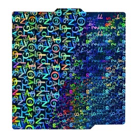 TIOPY Letter+Number Version H1H Bambu Lab Build Plate 257x257mm, 3D Double-Sided Printing H1H Spring Steel for Bambu Lab X1 X1C X1E P1P P1S A1