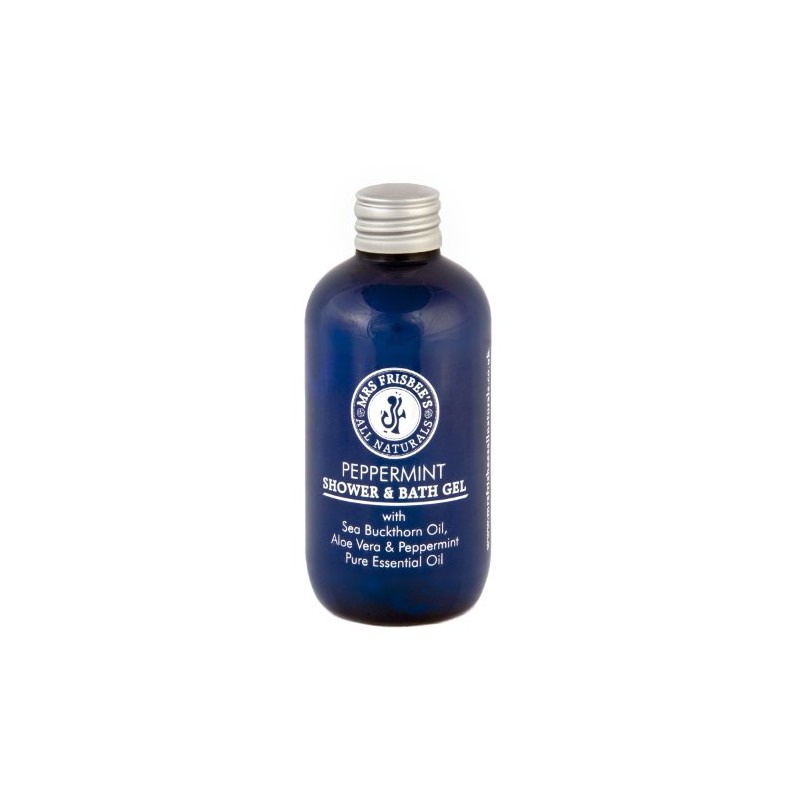 Peppermint Shower & Bath Gel/Made with Aloe Vera, Sea Buckthorn