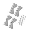 4 Sets Gutter Downspout Extension Hinge Stainless Steel Flip Up