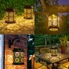 DenicMic Solar Lantern Outdoor Solar Lights Outdoor Hanging Solar Lantern