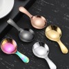 6 PCS Short Handle Spoons Tablespoon Measuring Spoons for Tea