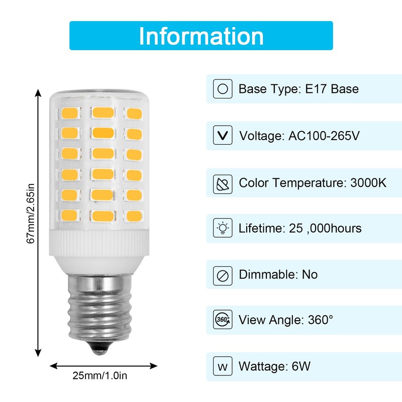 Freezer LED Light Bulb Kei D28a Kel2811 KEI D28X E17