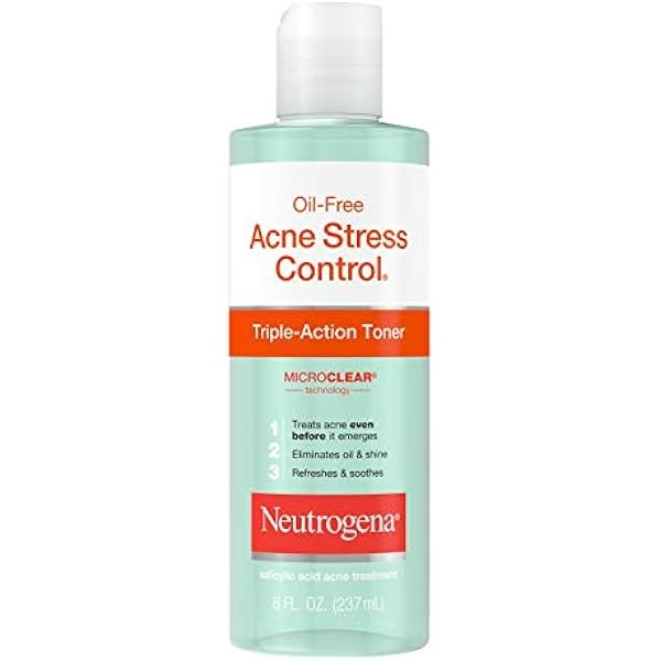 Neutrogena Oil-Free Acne Stress Control Triple Action Toner 8 oz