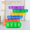 MURRI&MURRDI 7-Day Pill Organizer with 28 Cells, Large Weekly Pill
