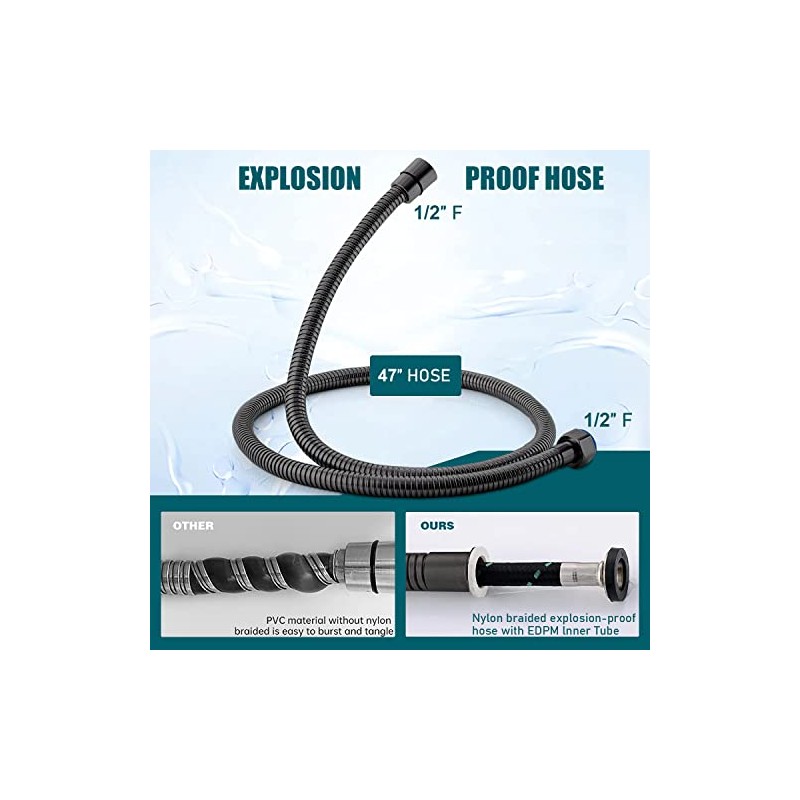 Luxury Bidet Sprayer for Toilet-Handheld Sprayer Attachment with Brass Leak