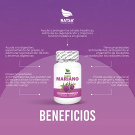 Cardo Mariano 100 Cápsulas, Silimarina, Potentes propiedades Hepatoprotectoras, Desintoxica y Regenera tu Hígado, Metaboliza tus Grasas, Calidad Premi