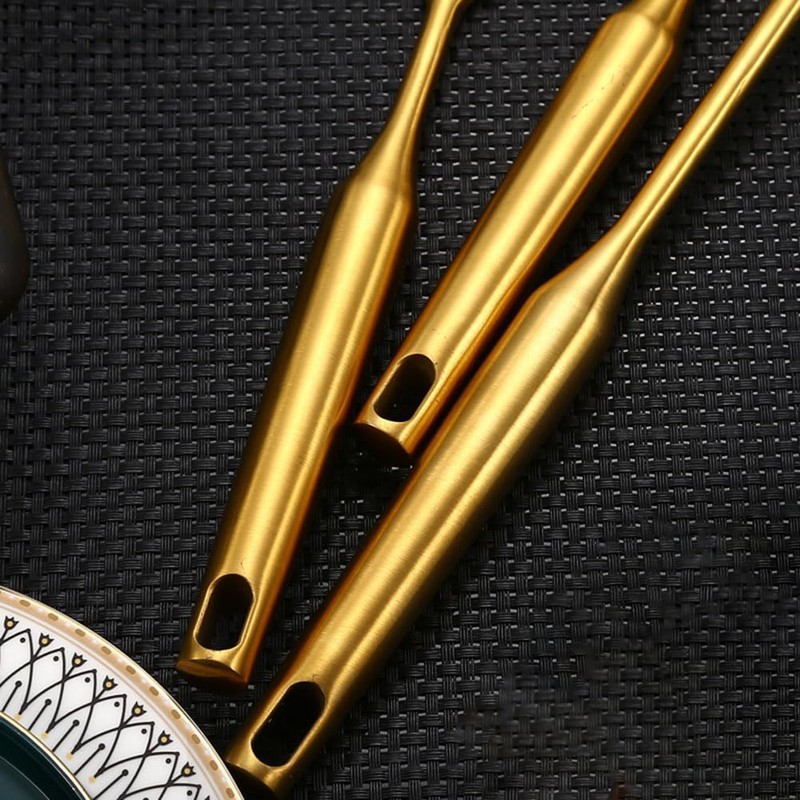 Effortless Cooking with Gold Stainless Steel Utensils Kitchen Tool Set