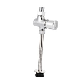 Operitacx Urinalschalter automatische Absperrventile Ventile Urinalspülventil Handbetätigte Urinalspülung WC-Spülung mit Knopfdruck Wandmontiertes Knopfspülventil Urinal-Spülventil Eisen