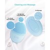 EZBASICS Facial Cleansing Brush, Waterproof Sonic Vibrating Face Brush for
