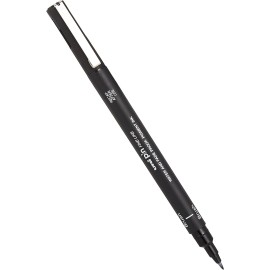 Uni-Ball Uni Pin Fineliner Drawing Pen Black Brush Nib 1 Count Pack of 1