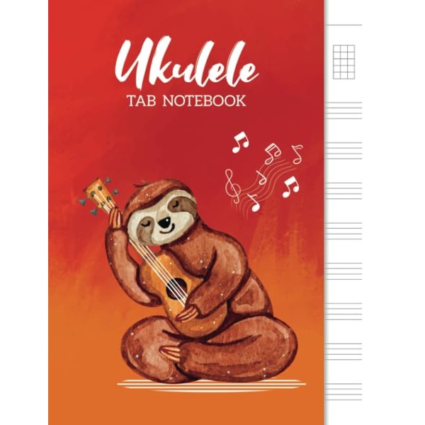 Ukulele Tab Notebook: Blank Ukulele Tablature Notebook, 8.5"x11", 110 Pages