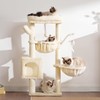 Heybly Cat Tree, 39.4 Inches Tower Condo with Scratching Post,