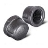 SUPPLY GIANT CNDQ0400 2" Black Malleable Iron Pipe Cap for