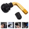 Audiofan Motorcycle Air Valve, L-Shaped, Rubber Tubeless Valve, Snap-in Valve,