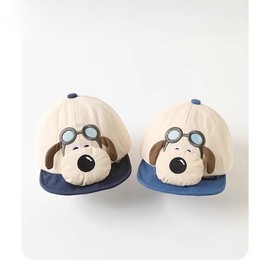 Baby Puppy Hat, Spring/Autumn Sun Hat, Baseball Cap for Boys and Girls (6-24 Months) 43-48Cm)/Orange Puppy Cap 3ea