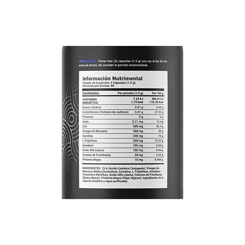 B Life Down Blend Fórmula con CLA y Carnitina 180