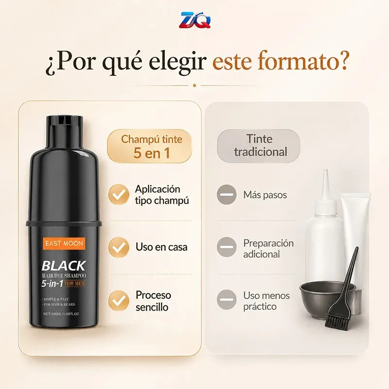 Champú Tinte 3 En 1 Cubre Canas Jengibre Natural 100ml