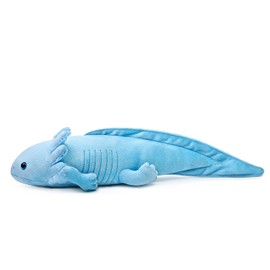 ZHONGXIN MADE Axolotl Plush Toy - Simulation Blue Axolotl Fish Soft Creepy Stuffed Animals 21 Inch, Cute Blue Lizard Toys Real Plushie Toy, Gift Collection for Kids