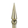 Round Spear Ornament Gold Finish